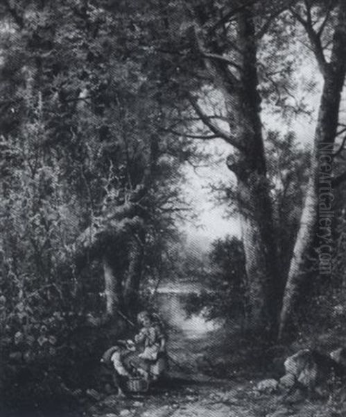 The Little Mushroom Gatherers - view 1