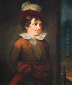 Portrait Of A Boy, Half-length, In A Yellow Coat And Feathered Cap