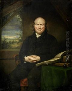 Portrait Of Dr. Thaddeus Connellan, Three-quarter-length, Seated With A Book, Before A Window by James (Thomas J.) Northcote