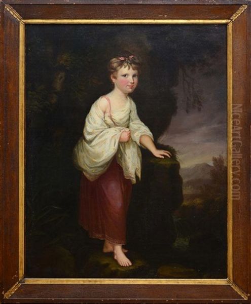 A Portrait Of A Young Girl In A Landscape - view 1