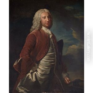 Portrait Of A Gentleman In A Red Coat