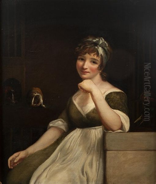 Portrait De Jeune Fille Dans Un Magasin D'animaux - view 1