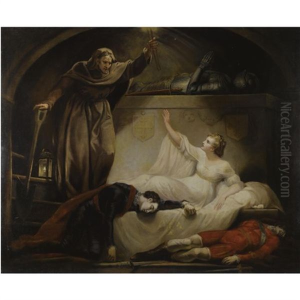 Friar Lawrence At Capulet's Tomb; Romeo And Juliet, Act V, Scene 3 - view 1