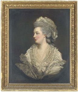 Portrait Of Mary Baylay, Nee Foster, Of Stoke Damerall Near Plymouth, In A Lace Dress And Cap