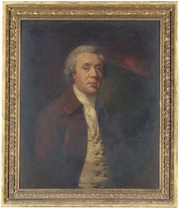 Portrait Of Richard Baylay Of Stoke Damerall Near Plymouth, In A Brown Coat And White Stock And Vest