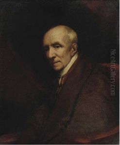 Portrait Of A Gentleman, Seated Half-length, In A Brown Coat On A Red Chair