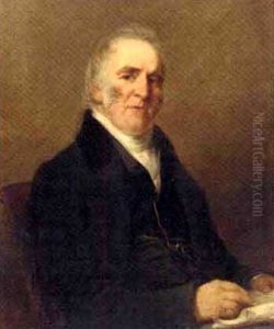 Portrait Of A Gentleman In A Black Coat And Gold Chain, Holding Spectacles And A Book (john Skipping Esq.?)