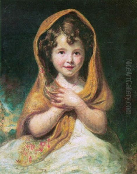 Portrait Of A Girl Wearing A Bonnet - view 1