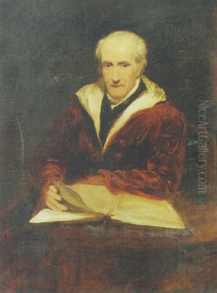 Portrait Of A Gentleman With An Open Book On A Table - view 1