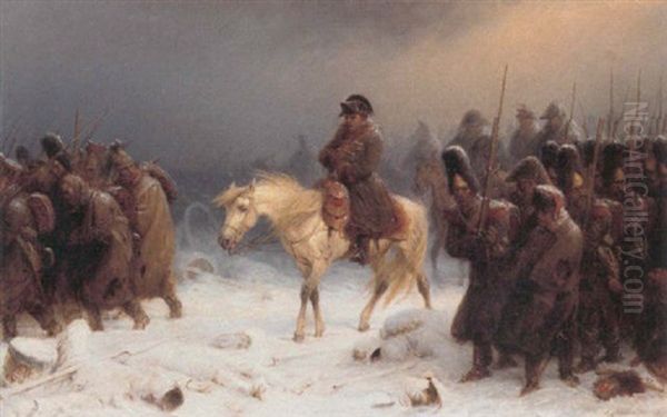 Napoleon Omgivet Af Sine Tropper - view 1