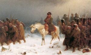 Napoleon Och Den Franska Armens Retratt Fran Ryssland by Adolf Northen