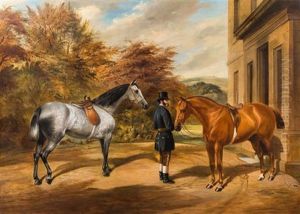 Gentleman With Horses, 1876 by Benjamin Cam Norton
