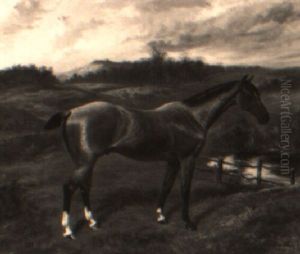 A Strawberry Roan In A Landscape A Strawberry Roan In A Landscape