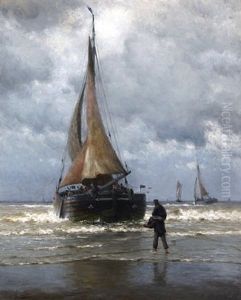 Young Boys By The Water by William Edward Norton