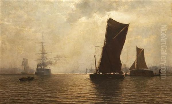 The Thames Near Blackwall, London, - view 1