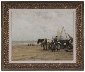 Fish Folk On A Beach