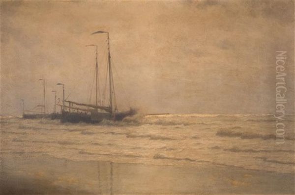 Fishing Fleet Riding Out A Storm - view 1