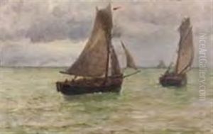 Sailing On A Calm Sea by William Edward Norton