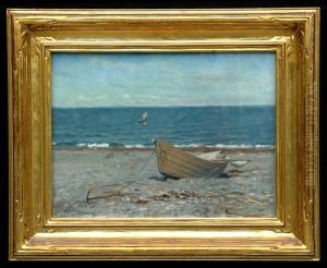 Sail Boat On Beach by William Edward Norton