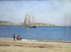 Fishing Near The Shore by William Edward Norton
