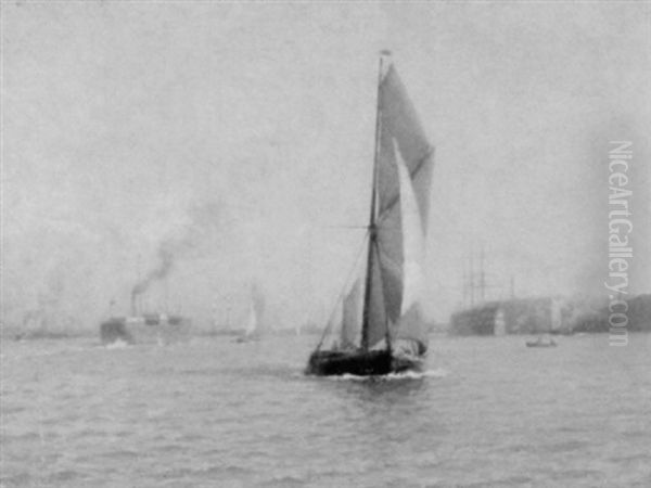 Sail And Steam - A Bustling Harbor View - view 1