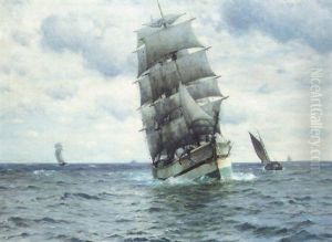 A Clipper In Full Sail by William Edward Norton