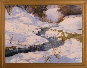 Winter Snow Scene by Chester K. Van Nortwick