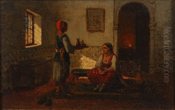 Deux Scenes Domestiques A Alger (pair) - view 1