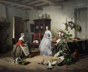 Preparing The Banquet by David Emile Joseph de Noter
