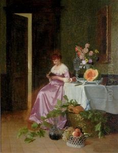 La Lecture by David Emile Joseph de Noter
