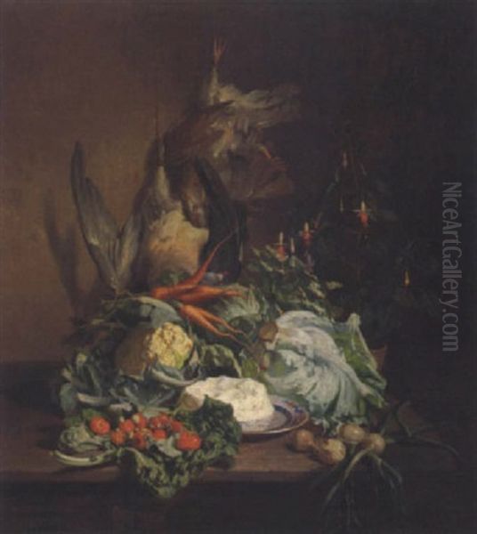 Stilleben Mit Gamse Und Vogel - view 1