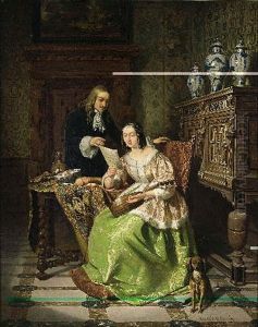 The Music Lesson by David Emile Joseph de Noter