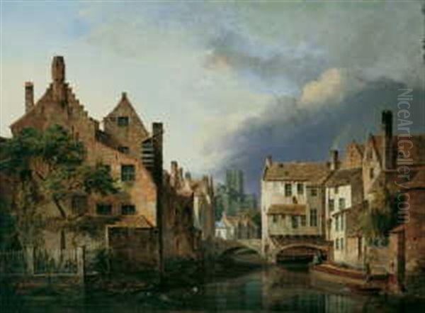 Ansicht Von Gent Mit Der St. Nikolauskirche - view 1
