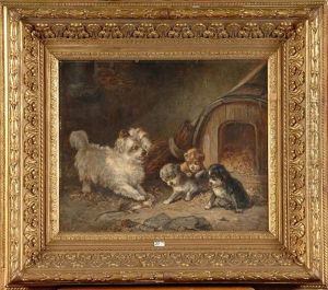Chienne Rapportant Une Souris A Ses Petits Chienne Rapportant Une Souris A Ses Petits