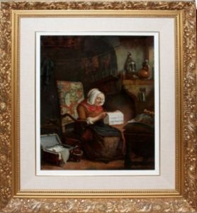 Interior Scene Of Woman