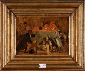 La Cour Des Singes Jugeant Un Chien by Zacharias Noterman