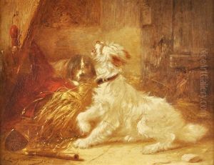 Dos Perros En Un Interior by Zacharias Noterman