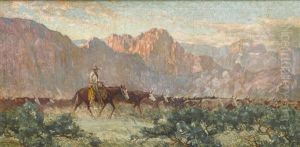 Herding Cattle by Raymond Nott