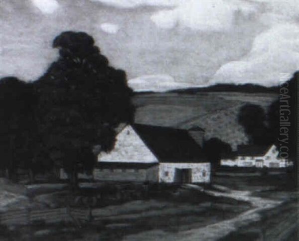 A Country Barn With Spring Hills - view 1