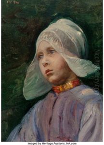 Volendam Head, Little Girl by Elizabeth Nourse