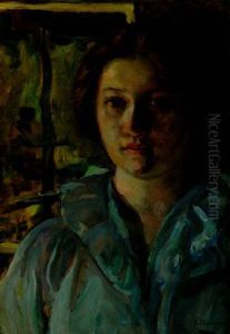 Springtime (head Of A Young Girl) by Elizabeth Nourse
