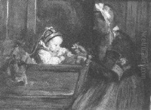 Nanny Feeding The Baby by Elizabeth Nourse