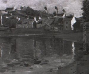 Village Breton En Bord De Mer by Elizabeth Nourse