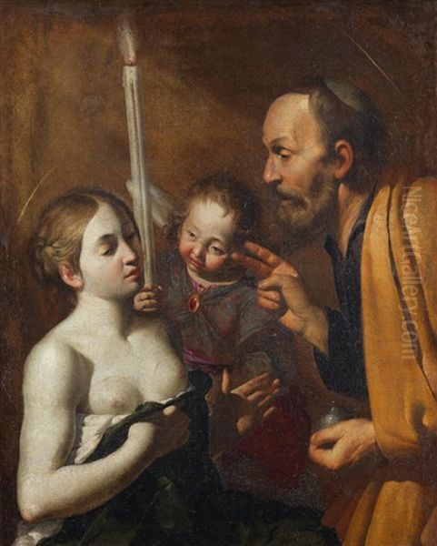 Saint Peter Healing Saint Agatha - view 1