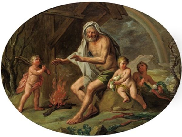 Vulcano, Allegoria Dell'inverno: Vulkan, Allegorie Des Winters - view 1