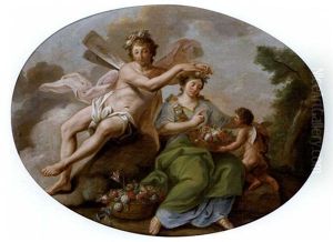 Zefiro Incorona La Flora, Allegoria Della Primavera by Pietro Antonio Novelli