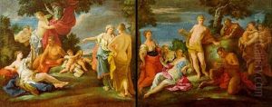 Ercole E Onfale Attorniati Dalle Ancelle by Pietro Antonio Novelli
