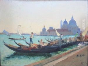 Gondoliers A Venise