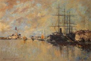Venise Vue Du Bassin De Saint Marc by Stefano Novo