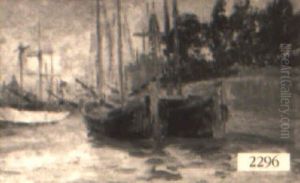 Harbor Scene With Docked Sailboats by Stefano Novo